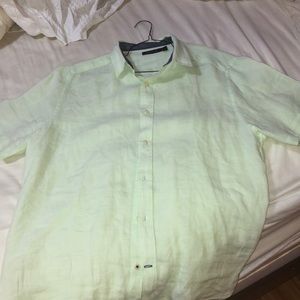 Nautica Mint Green Short Sleeve Button Down